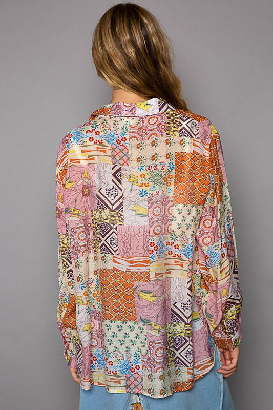 POL Button-Down Long Sleeve Printed Shirt Apparel/Tops POL Ship from USA TikTok Tops Trendsi USPS Walmart Walmart Apparel Trendsi https://www.cyberehub.com