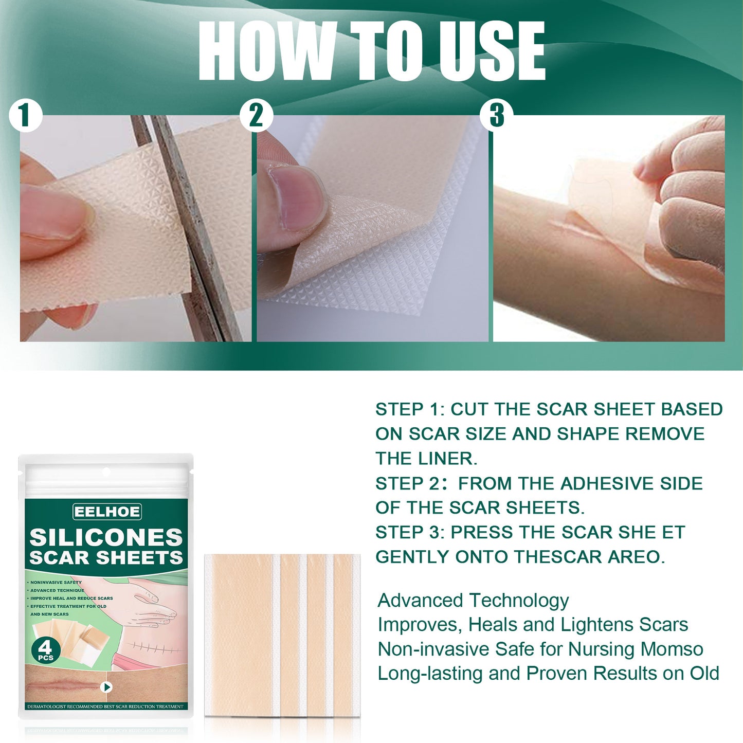 Silicone Gel Repair Patch, Fade Marks Transparent Care Skin Repair Patch Health Eprolo https://www.cyberehub.com