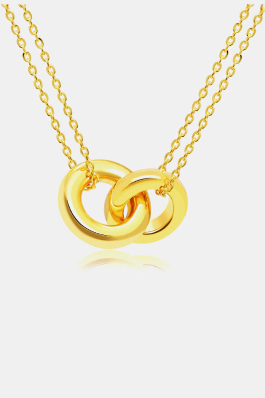 Linked Ring Pendant Chain Necklace Gold One Size Chain Necklace AI Jewelry H.C Jewelry Ship from USA TikTok USA Walmart Trendsi https://www.cyberehub.com