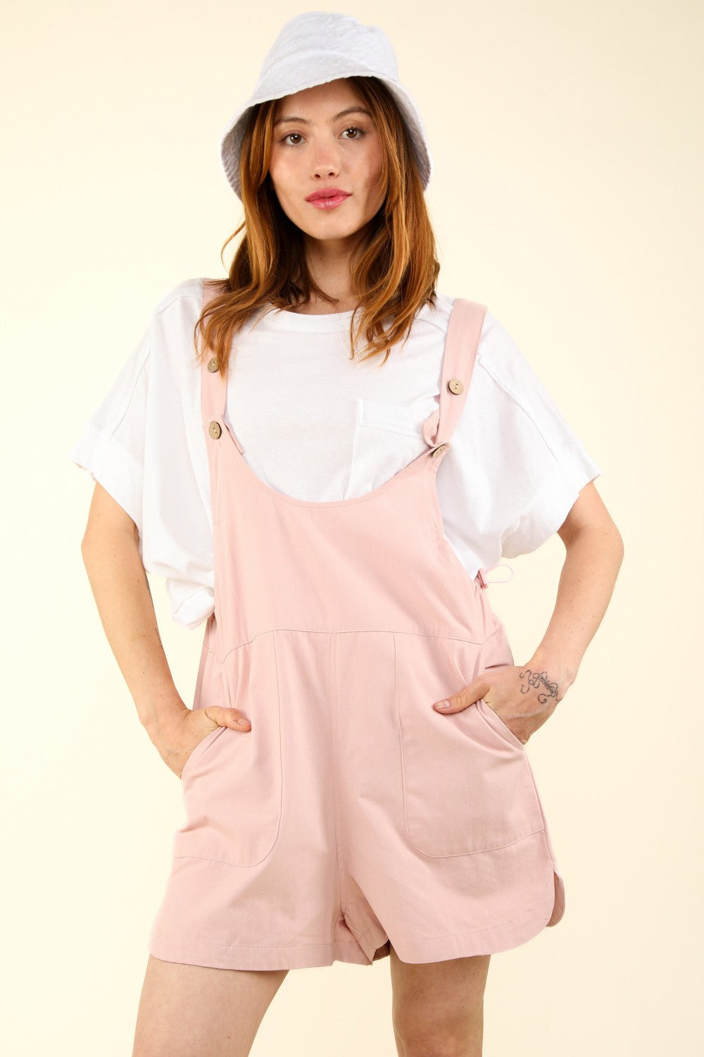 VERY J Adjustable Waist Suspender Overalls with Pockets Pink Tops/Jackets/Sweaters Clothing Tops Ship from USA TikTok Trendsi USPS VERY J Walmart Trendsi https://www.cyberehub.com