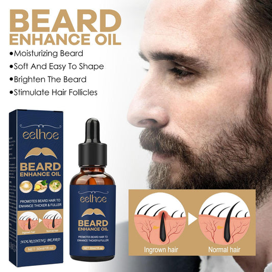 EELHOE Beard Care Oil - Strengthen And Nourish Beard Roots Moisturizing And Shine-Enhancing Beard Growth Serum For Men Hair Care Hydrating Health Beauty CJ USa USPS Muqe https://www.cyberehub.com