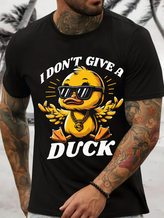 Men's' I Don't Care About Ducks 3D Printed T-shirt, Summer Casual Round Neck Short Sleeved Shirt Apparel/Shirt/Graphic Shirt SNULLO https://www.cyberehub.com