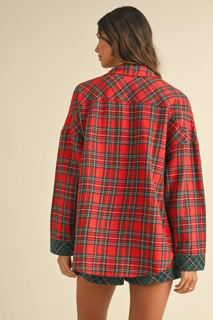 Annie Wear Contrast Plaid Long Sleeve Top and Shorts Set Apparel Annie Wear Apparel Ship from USA TikTok Trendsi Trendsi https://www.cyberehub.com