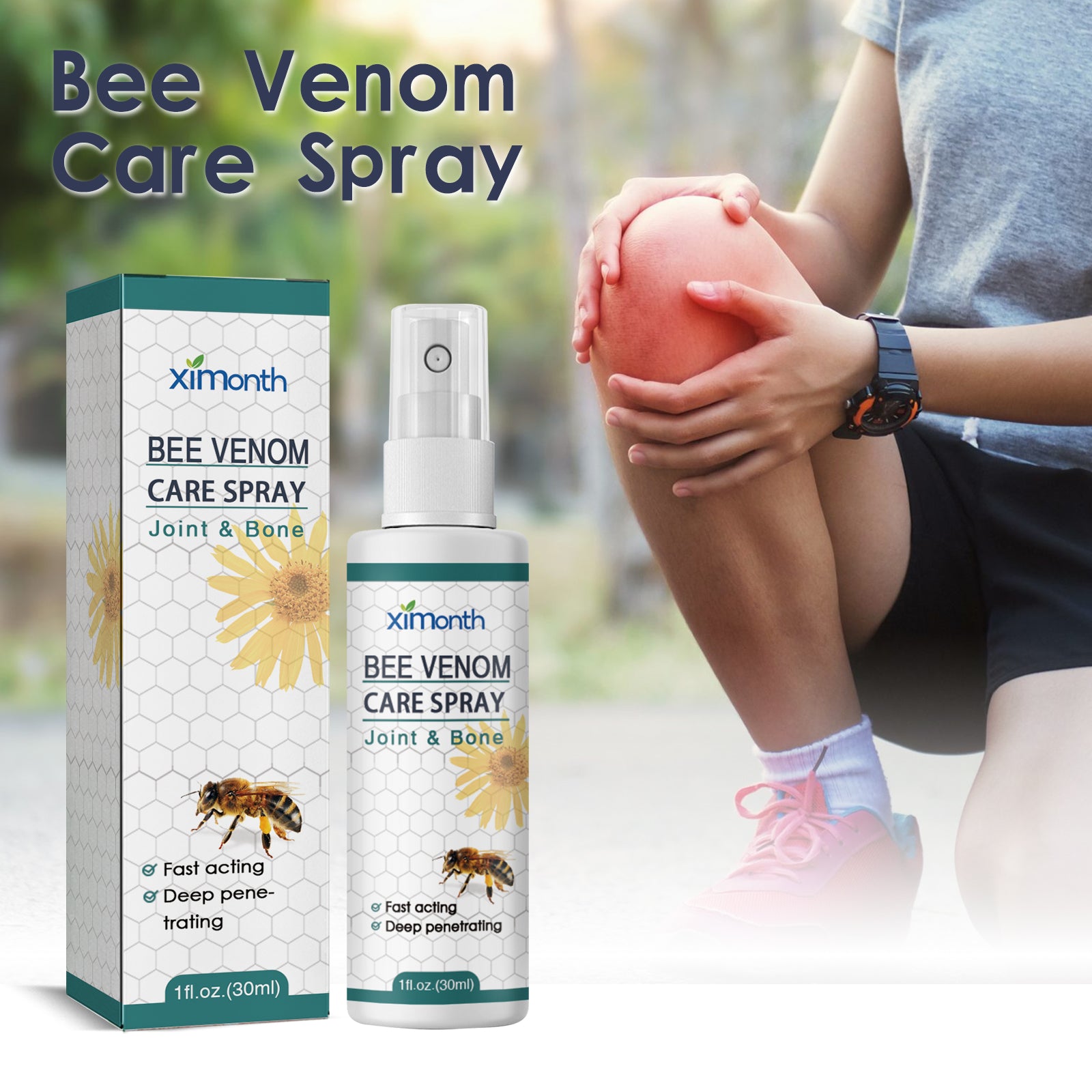 Bee Venom Joint Spray, Relieves Hands Legs Bones Knees Lumbar Vertebra Sedentary Joint Pain Body Care Spray Health Eprolo https://www.cyberehub.com