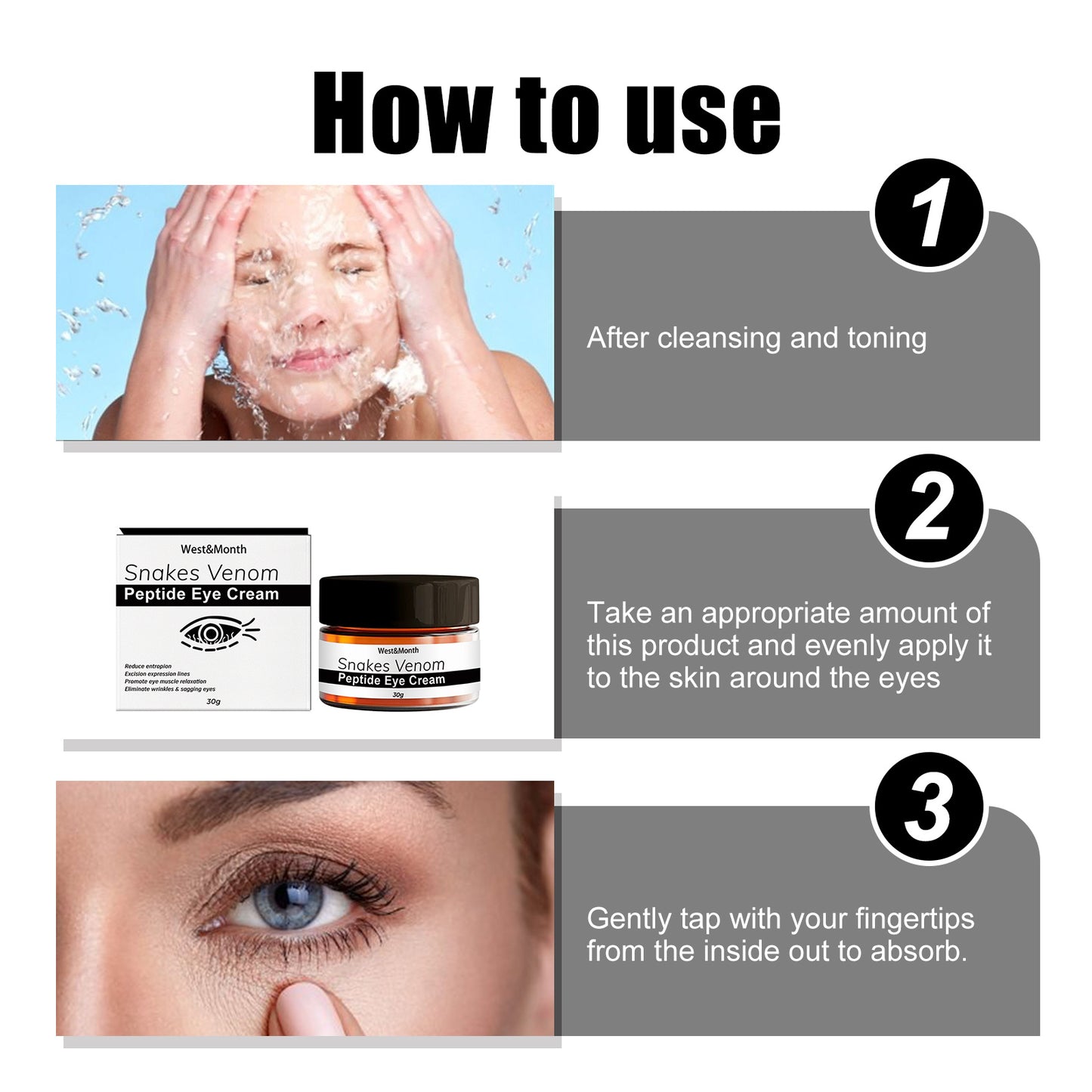 Snake Venom Peptide Eye Cream Gently Nourishes Skin, Reduces Fine Lines, Hydrates And Moisturizes Eye Cream Health Eprolo https://www.cyberehub.com