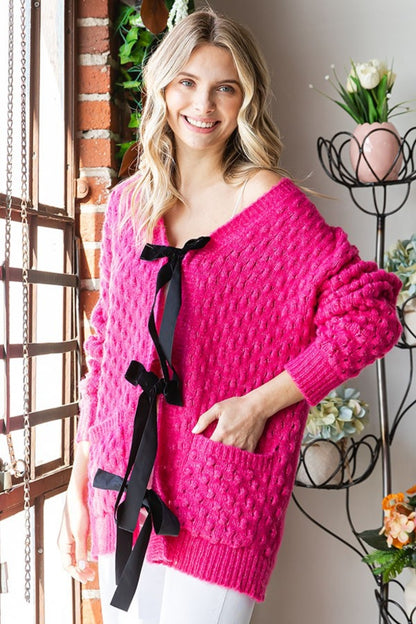 First Love Tie Closure Open Knit Cardigan Shirt Apparel Clothing Tops First Love Ship from USA Shirts USA Women Trendsi https://www.cyberehub.com