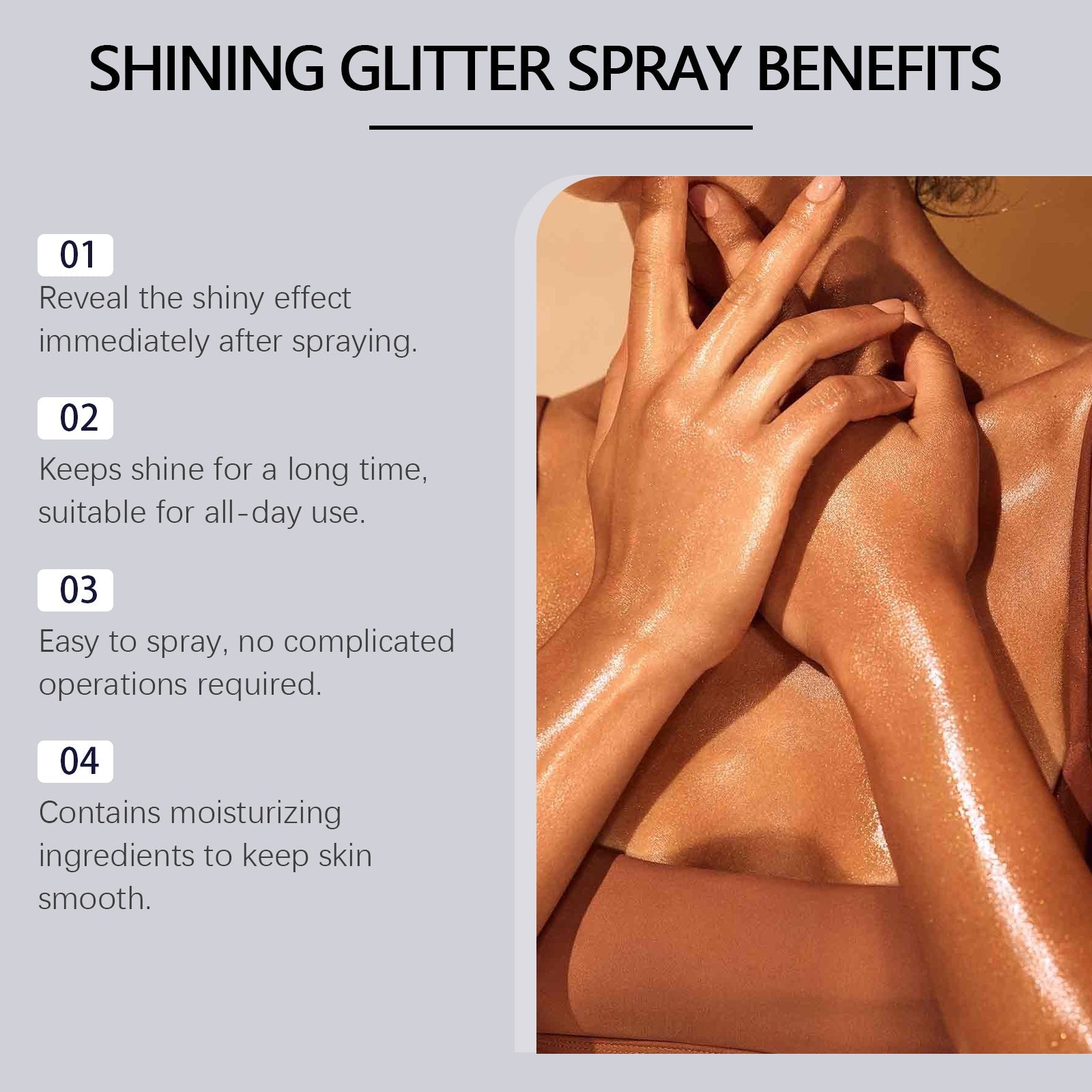 Eelhoe Highlighter Glitter Spray Glitter Spray Highlighter Spray Natural Stereoscopic Long Lasting Glitter Health & Beauty Health & Beauty Under 10 UniversalMaax https://www.cyberehub.com