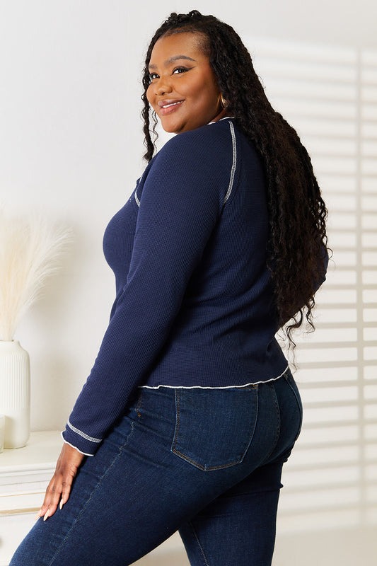 Basic Bae Long Raglan Sleeve Round Neck Top Apparel/Tops Basic Bae Ship from USA TikTok Tops Trendsi USPS Walmart Walmart Apparel Trendsi https://www.cyberehub.com