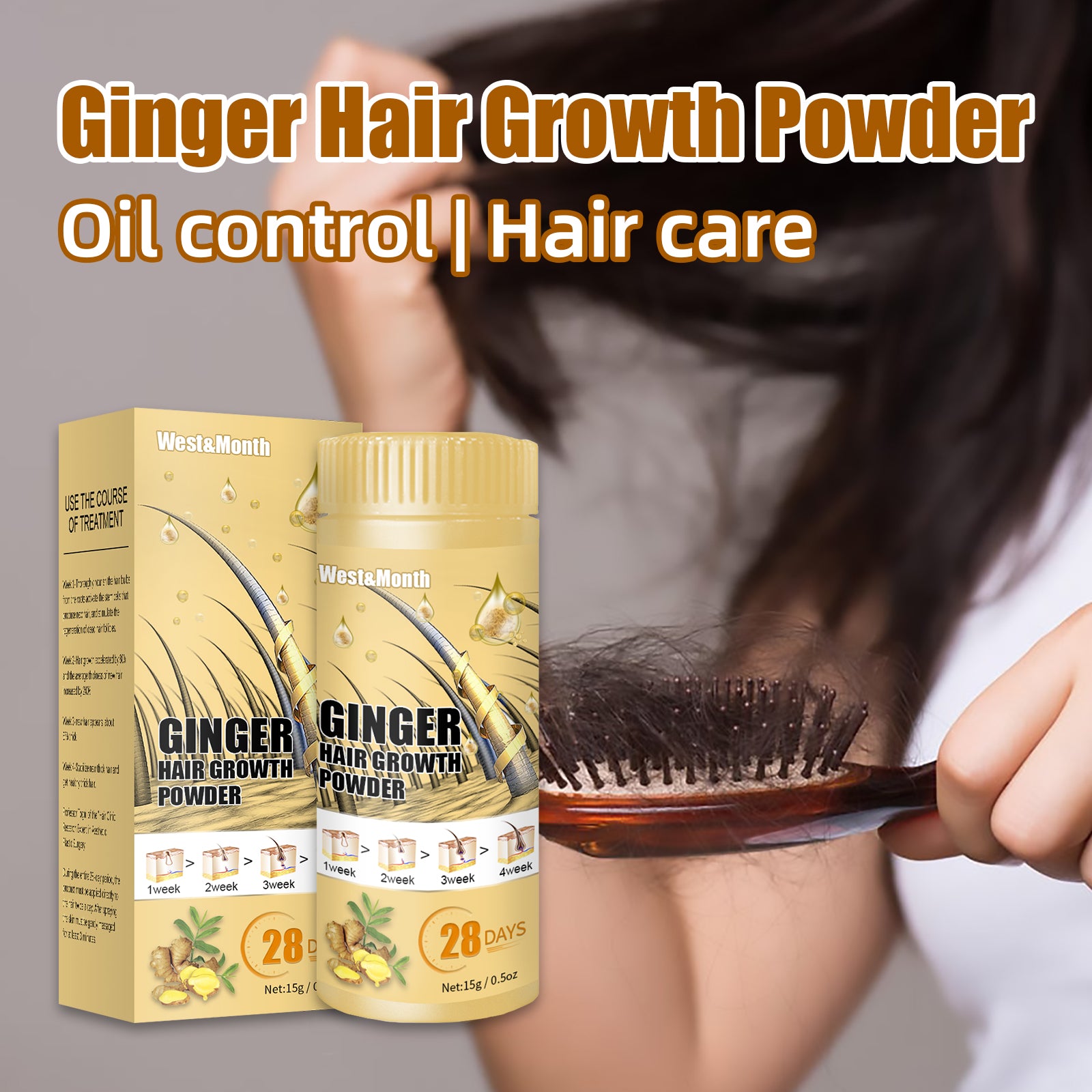 Ginger Powder, Hair Root Treatment Moisturizes and thickens hair, Strengthens and prevents hair loss Health Eprolo https://www.cyberehub.com