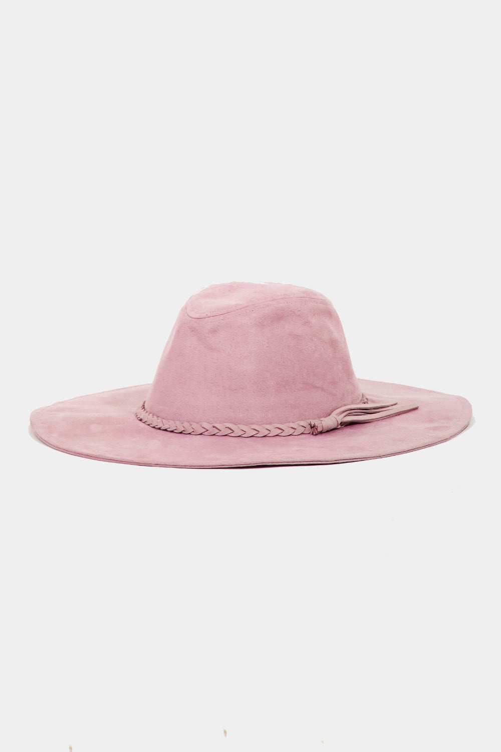Fame Braided Faux Suede Hat MV One Size Fame Accessories Ship from USA TikTok USA Trendsi https://www.cyberehub.com