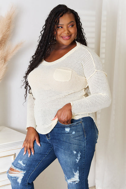 Culture Code Full Size Scoop Neck Patch Pocket Top Apparel/Tops Culture Code Ship from USA TikTok Tops Trendsi USPS Walmart Walmart Apparel Trendsi https://www.cyberehub.com