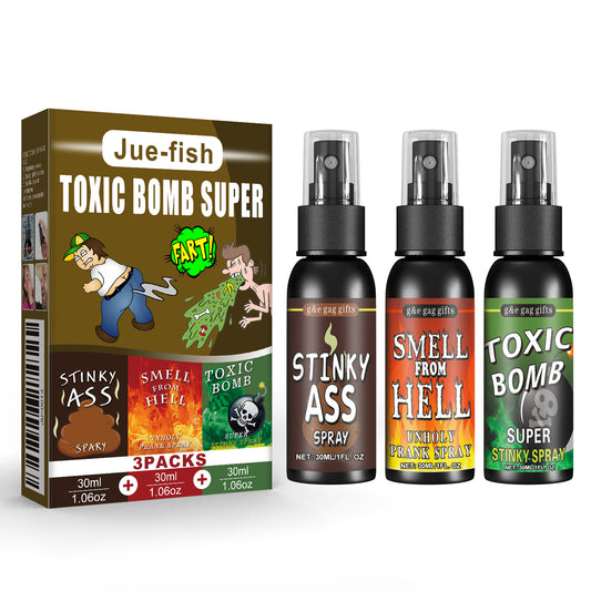Jue-Fish Fart Spray, April Fool's Day Pooper Toy Spoof Stink Entertainment Poop Hell Bomb Smell Toy Eprolo https://www.cyberehub.com
