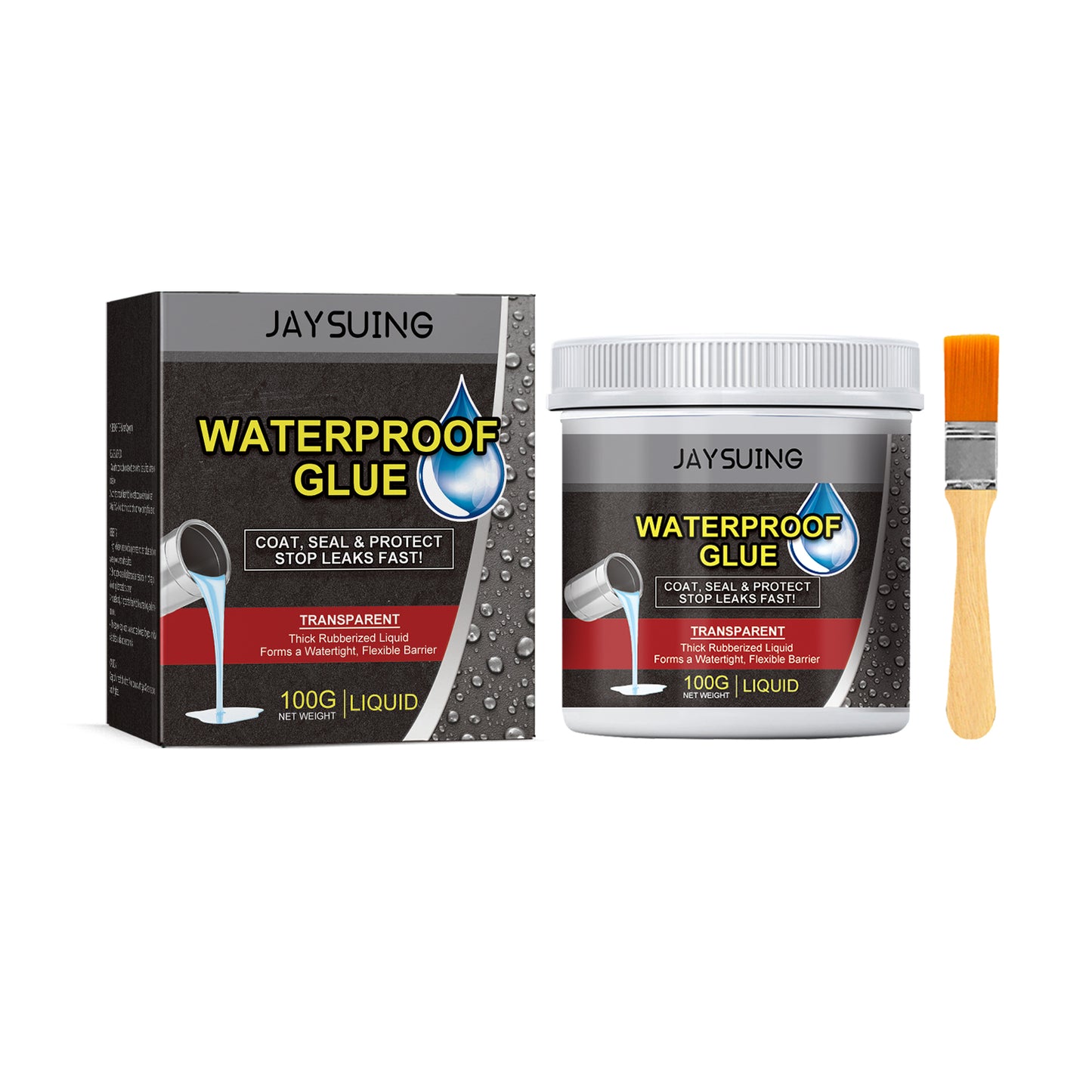 Jaysuing Waterproof Glue, Bathroom Kitchen Plumbing Multi-Functional Repair Leak-Proof Transparent Waterproof Wall Paint Transparent Home & Garden Home Goods Eprolo https://www.cyberehub.com