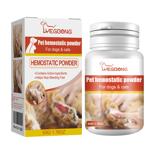 Yegbong Pet Hemostatic Powder, Skin Wound Cleaning Styptic Powder For Cats And Dogs Soothing Wound Healing Powder For Pets default title Pet Supplies Pet Eprolo https://www.cyberehub.com