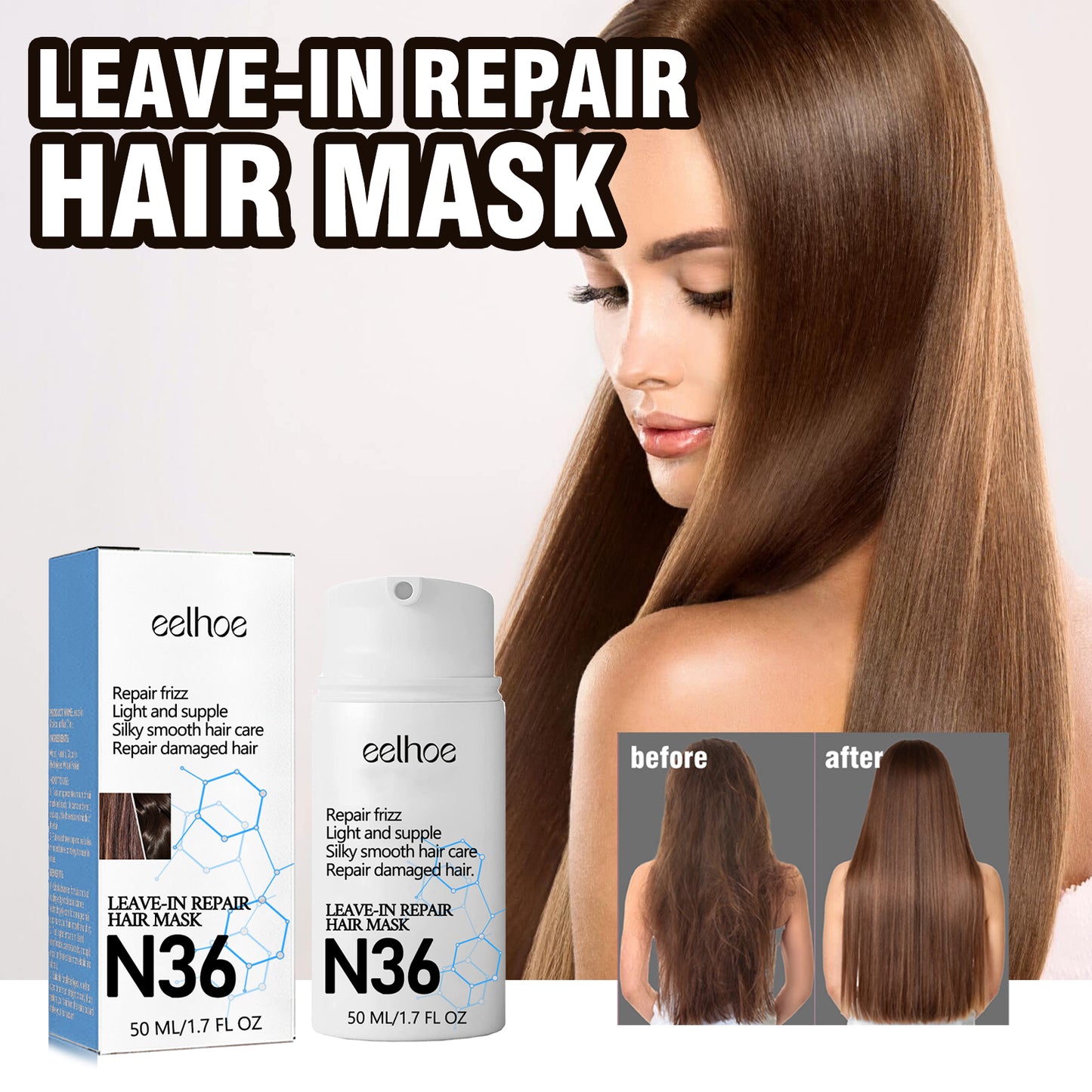 Leavehin Repair Hair Mask, Repair Dry And Frizzy Hair Smooth Smooth Anti-Loss Hair Care Hair Mask Health Eprolo https://www.cyberehub.com