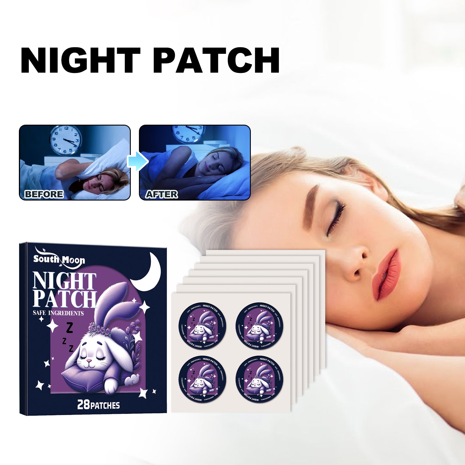 Night Patch, Sleep Care To Relieve Muscle Tension Physical And Mental Stress Care Patch Health & Beauty Health Eprolo https://www.cyberehub.com