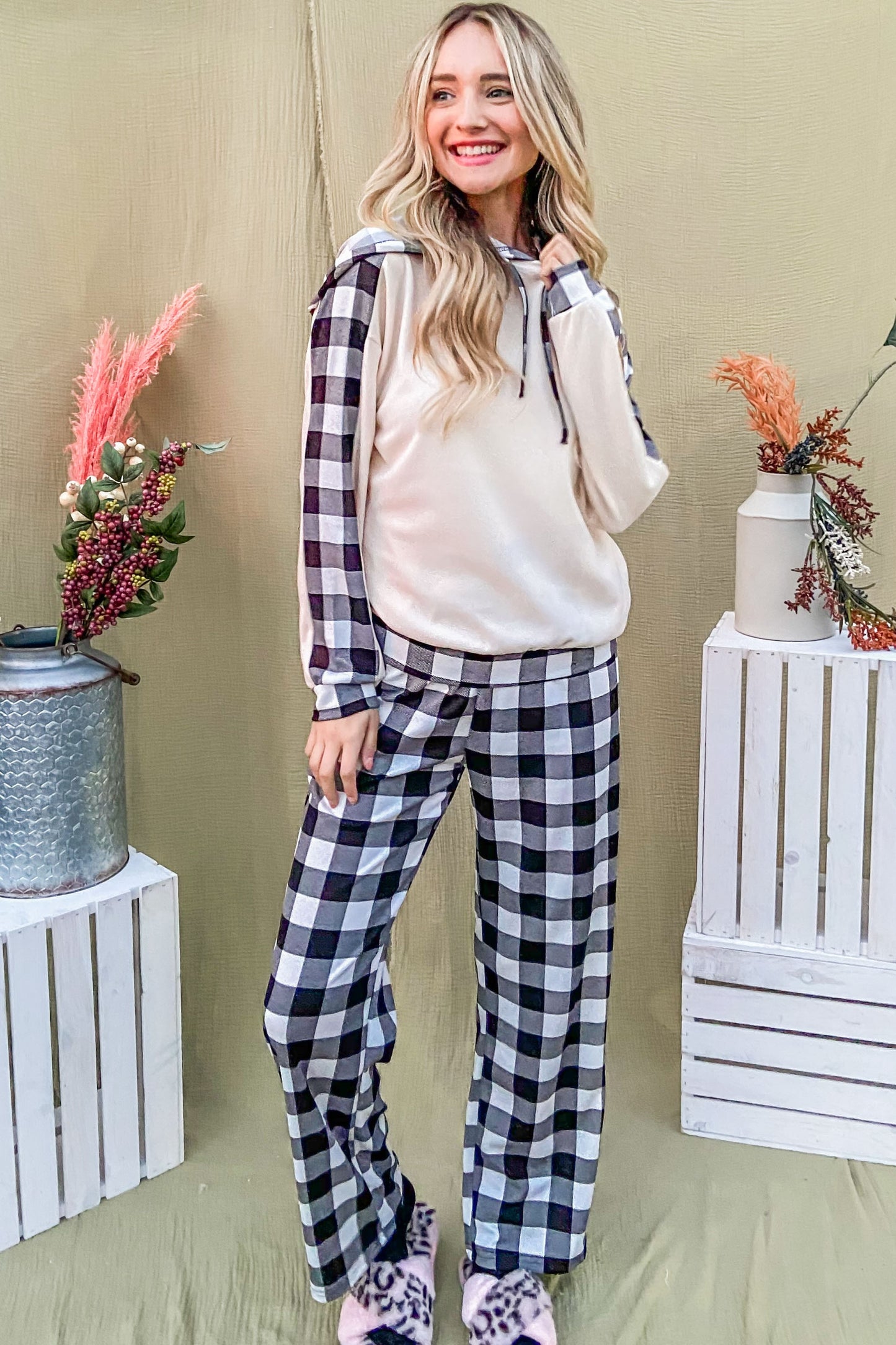 And The Why Drawstring Hooded Top and Plaid Pants Lounge Set Apparel/Tops And The Why Ship from USA TikTok Tops Trendsi USPS Walmart Walmart Apparel Trendsi https://www.cyberehub.com