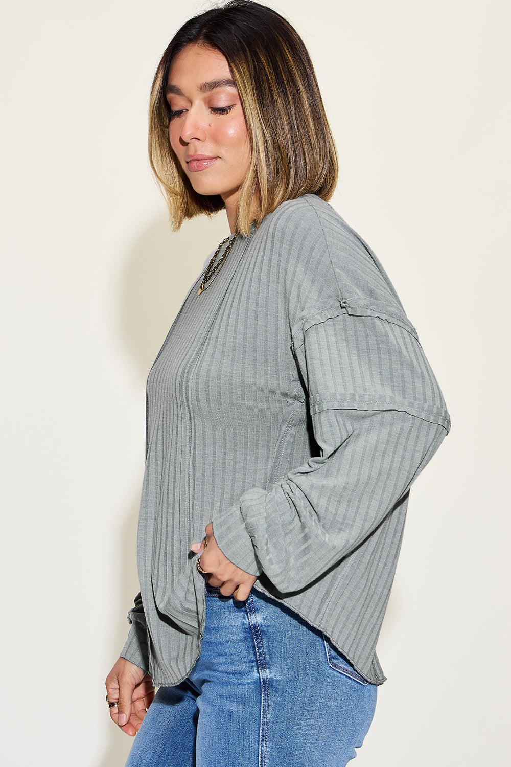 Basic Bae Full Size Ribbed Round Neck Long Sleeve T-Shirt Apparel/Tops Basic Bae Ship from USA TikTok Tops Trendsi USPS Walmart Walmart Apparel Trendsi https://www.cyberehub.com