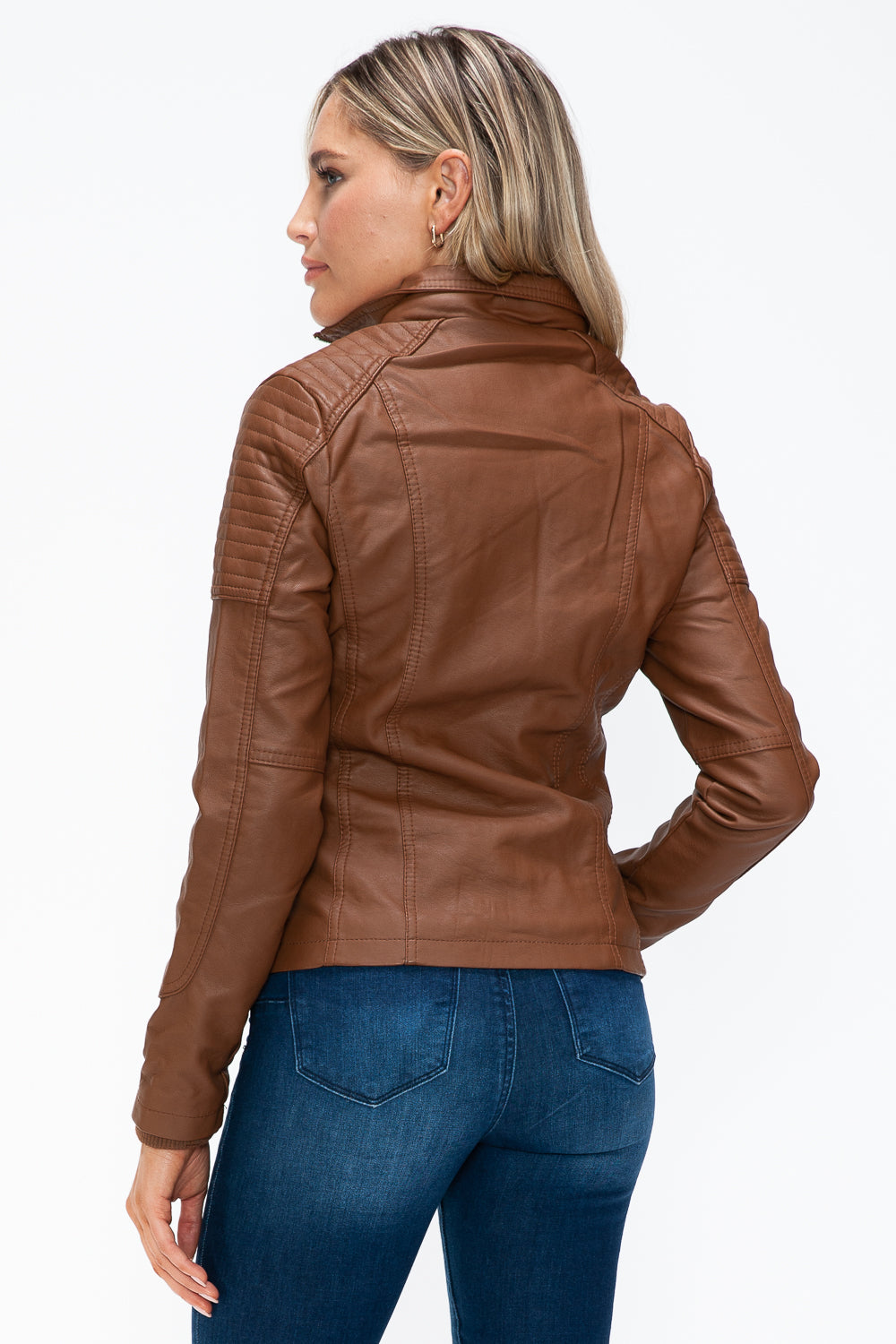 YMI Removable Faux Layered Multi-Pocket Jacket with Fuzzy Hood Apparel Featured Ship from USA Tiktok Trendsi USA USPS Walmart YMI outerwear Trendsi https://www.cyberehub.com