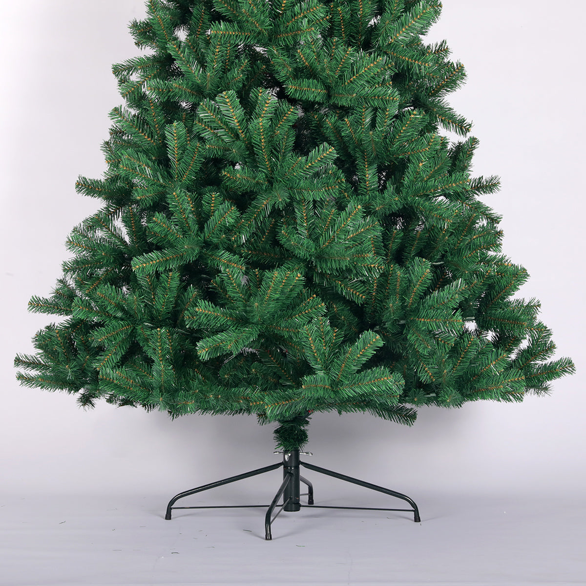 Artificial Christmas Tree Full Natural Spruce PVC Fir Tree 7.5ft Foldable Metal Stand Unlit Green Furniture Giga Giga https://www.cyberehub.com