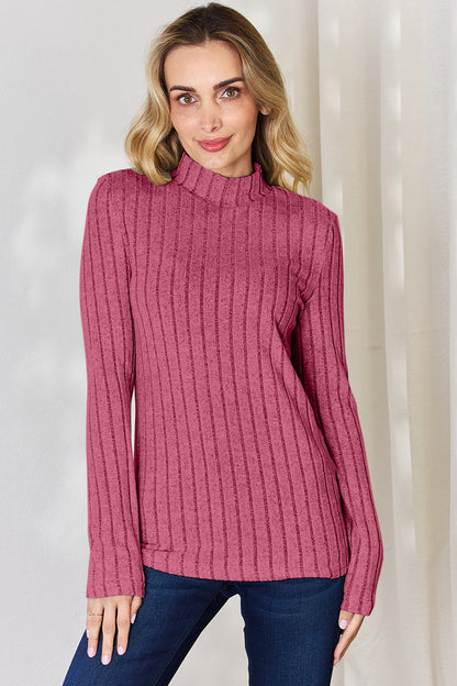 Basic Bae Full Size Ribbed Mock Neck Long Sleeve T-Shirt Apparel/Tops Basic Bae Ship from USA TikTok Tops Trendsi USPS Walmart Walmart Apparel Trendsi https://www.cyberehub.com