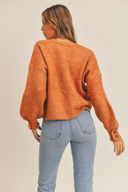 MABLE Long Sleeve Button Down Sweater Cardigan Shirt Apparel Clothing Tops MABLE Ship from USA Shirts USA Women Trendsi https://www.cyberehub.com
