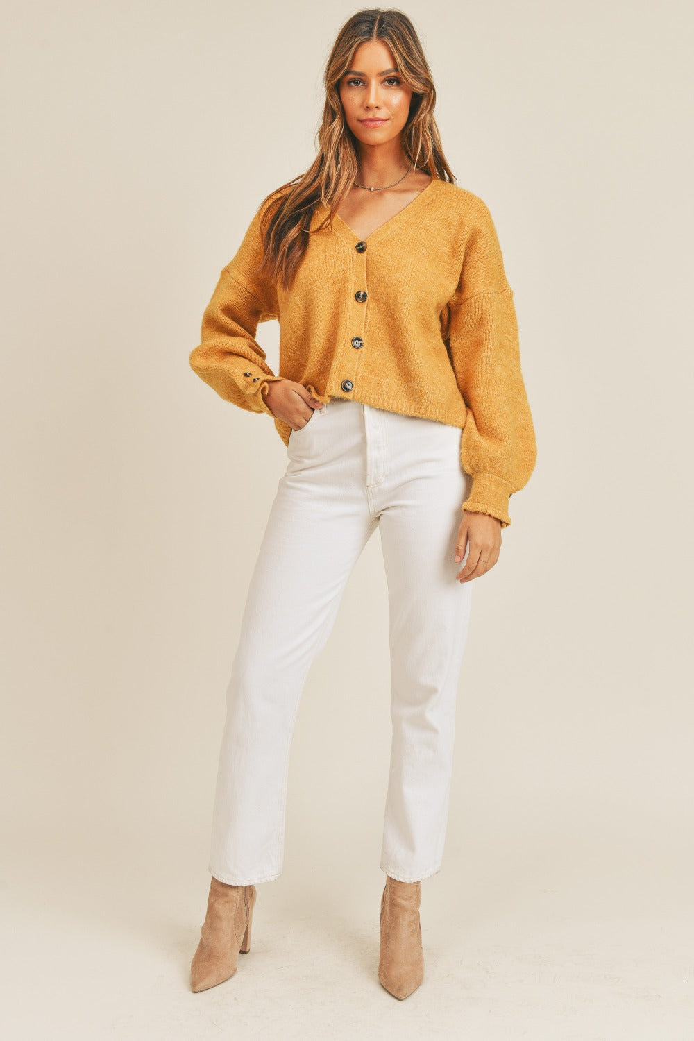 MABLE Long Sleeve Button Down Sweater Cardigan Shirt Apparel Clothing Tops MABLE Ship from USA Shirts USA Women Trendsi https://www.cyberehub.com