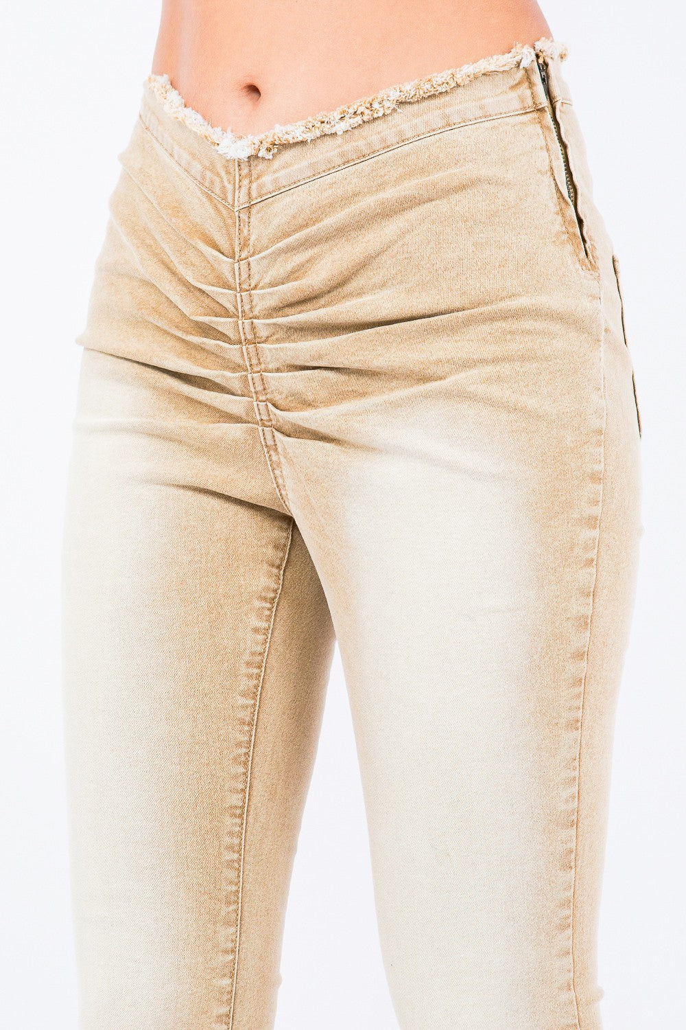 American Bazi V-Cut Ruched Flare Pants Bottoms American Bazi Bottoms Clothing Ship from USA Women Trendsi https://www.cyberehub.com
