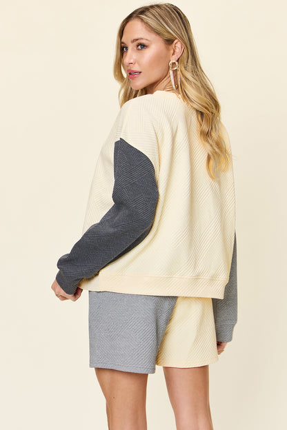 Double Take Full Size Contrast Drop Shoulder Top and Shorts Set Apparel/Tops Double Take Ship from USA TikTok Tops Trendsi USPS Walmart Walmart Apparel Trendsi https://www.cyberehub.com