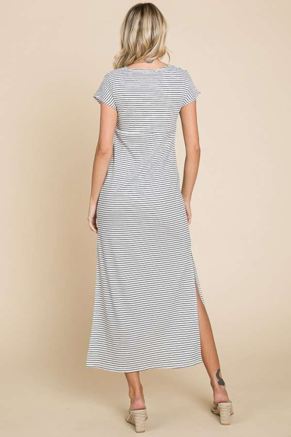 Culture Code Full Size Striped Twisted Detail Dress Apparel/Dress Culture Code Dress Ship from USA TikTok Trendsi USPS Walmart Walmart Apparel Trendsi https://www.cyberehub.com