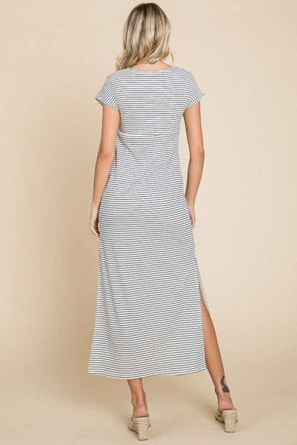 Culture Code Full Size Striped Twisted Detail Dress Apparel/Dress Culture Code Dress Ship from USA TikTok Trendsi USPS Walmart Walmart Apparel Trendsi https://www.cyberehub.com