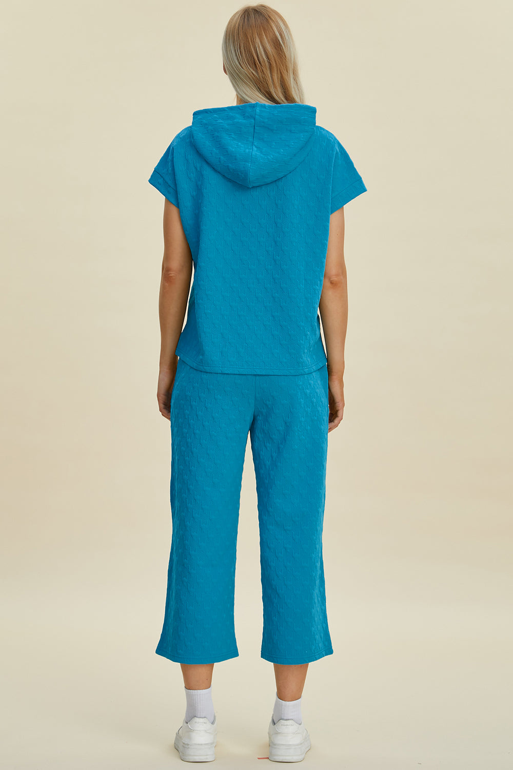 Double Take Full Size Texture Drawstring Short Sleeve Hoodie and Pocketed Pants Set Tops/Jackets/Sweaters Clothing Tops Double Take Ship from USA TikTok Trendsi USPS Walmart Trendsi https://www.cyberehub.com