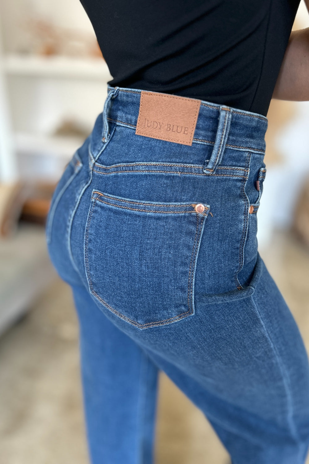 Judy Blue Full Size High Rise Straight Jeans Bottoms Bottoms Clothing Judy Blue Pants Ship from USA Women Trendsi https://www.cyberehub.com