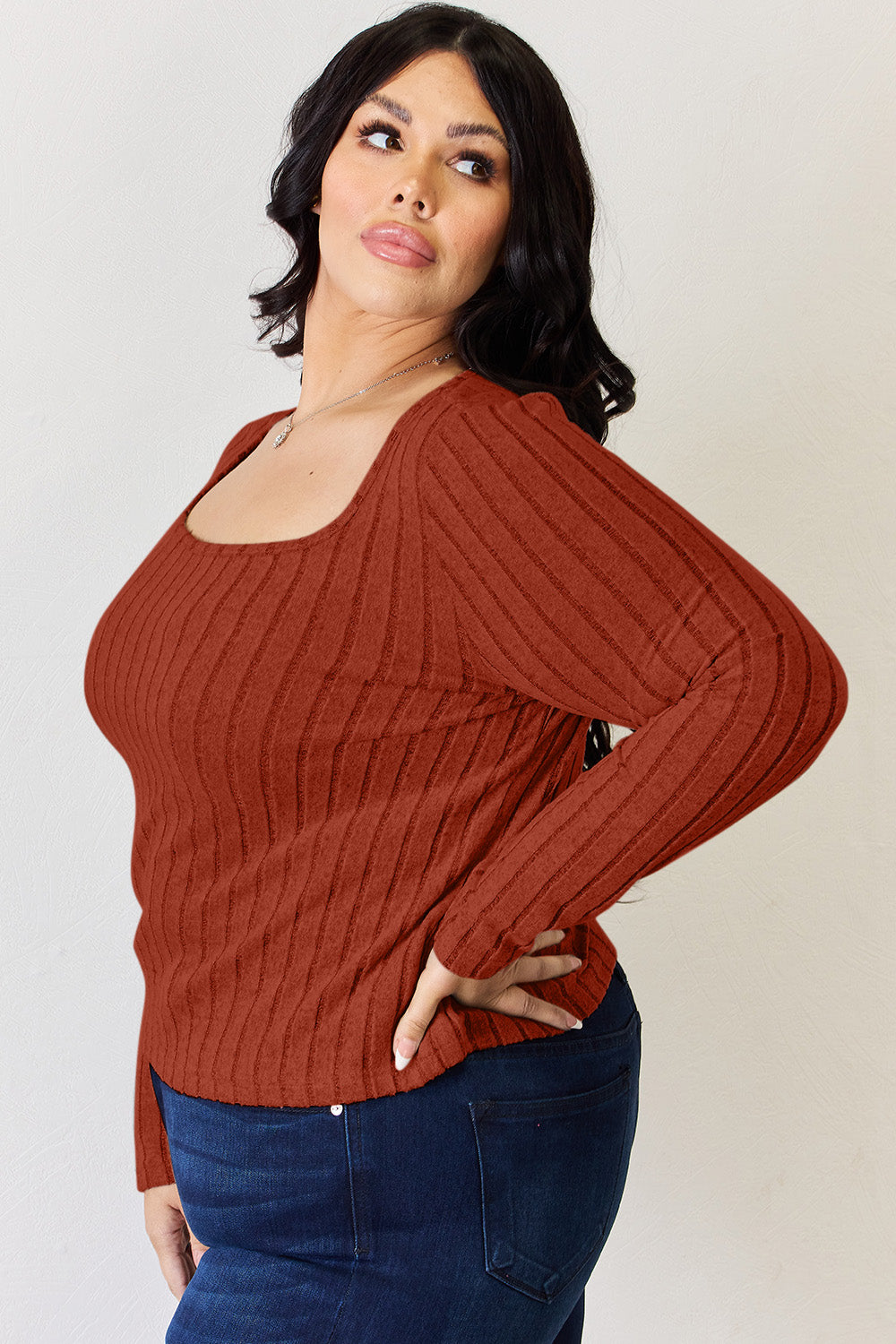 Basic Bae Full Size Ribbed Long Sleeve T-Shirt Apparel/Tops Basic Bae Ship from USA TikTok Tops Trendsi USPS Walmart Walmart Apparel Trendsi https://www.cyberehub.com