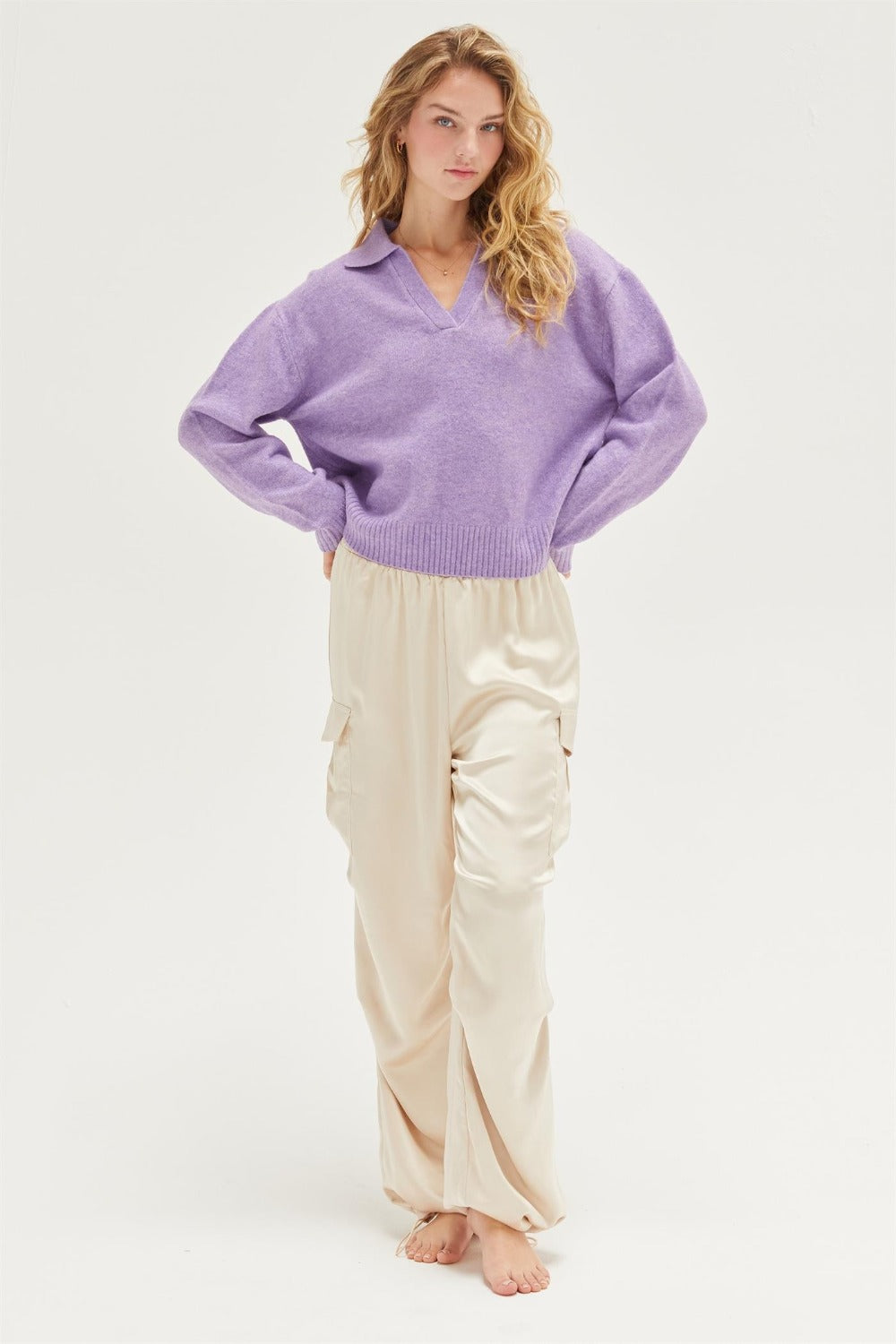 HYFVE Approach Satin Drawstring Hem Cargo Pants Bottoms Bottoms Clothing HYFVE Ship from USA Women Trendsi https://www.cyberehub.com