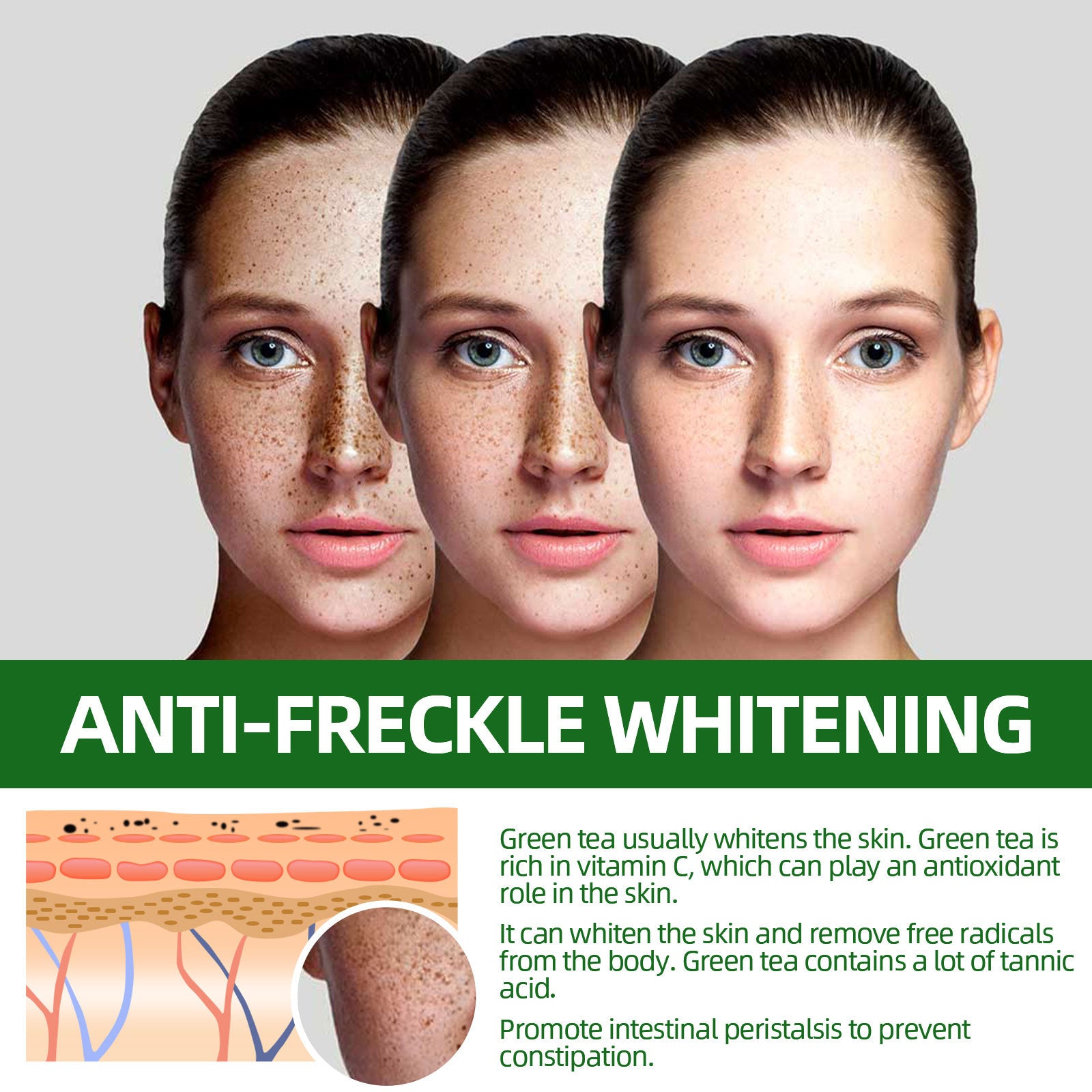 Green Tea Brightening Spot Water, Lightens Dark Pigment Brightening White Skin Brightening Complexion Toner Health Eprolo https://www.cyberehub.com