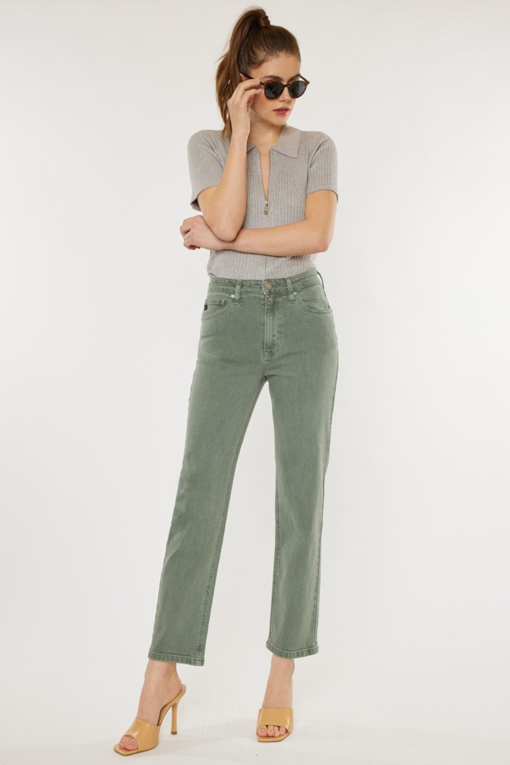 Kancan Ultra High Rise Straight Jeans Bottoms Bottoms Clothing Kancan Pants Ship from USA Women Trendsi https://www.cyberehub.com