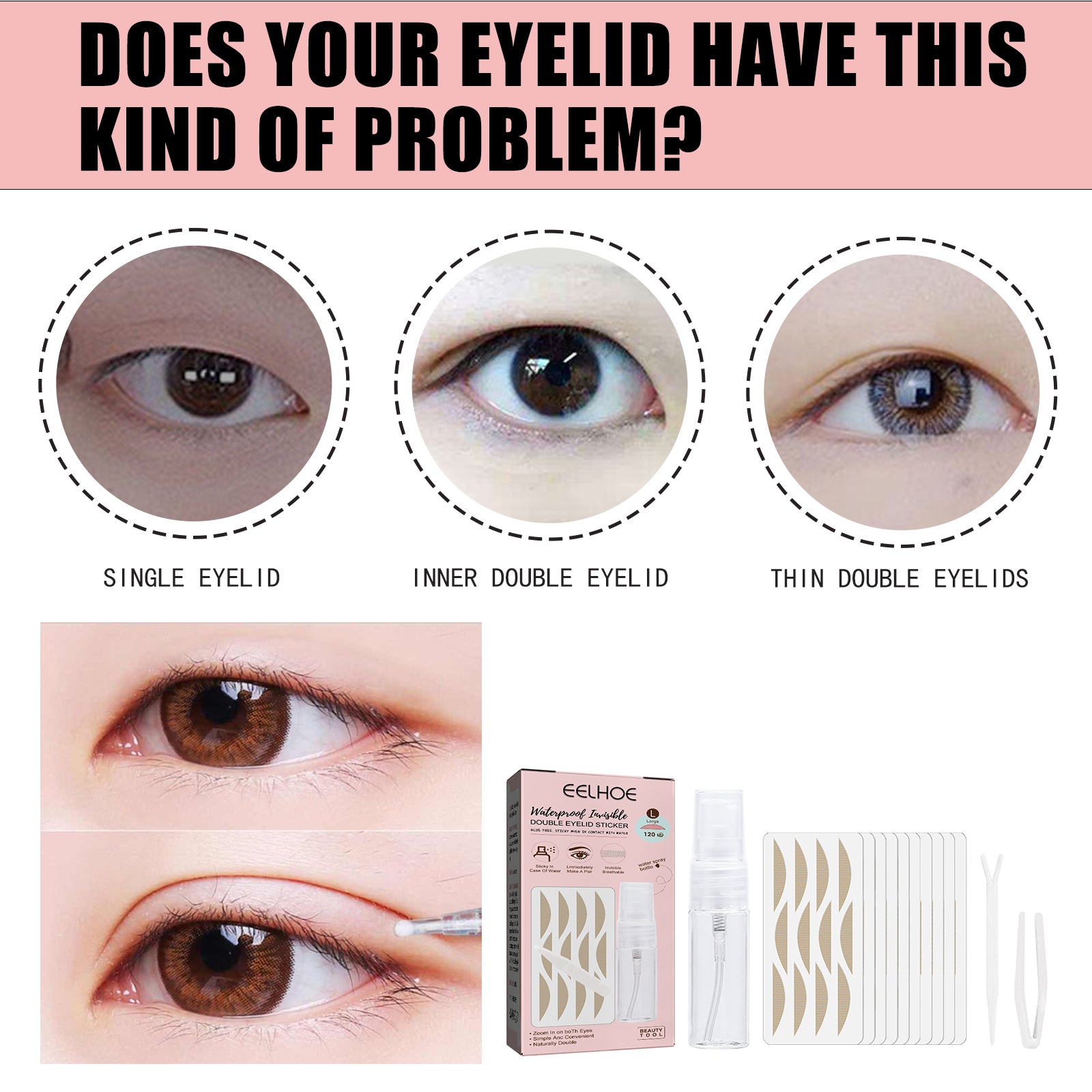 Lace Non-trace Double Eyelid Tape, Natural Non-trace Non-glue Lace Double Eyelid Tape Health Eprolo https://www.cyberehub.com