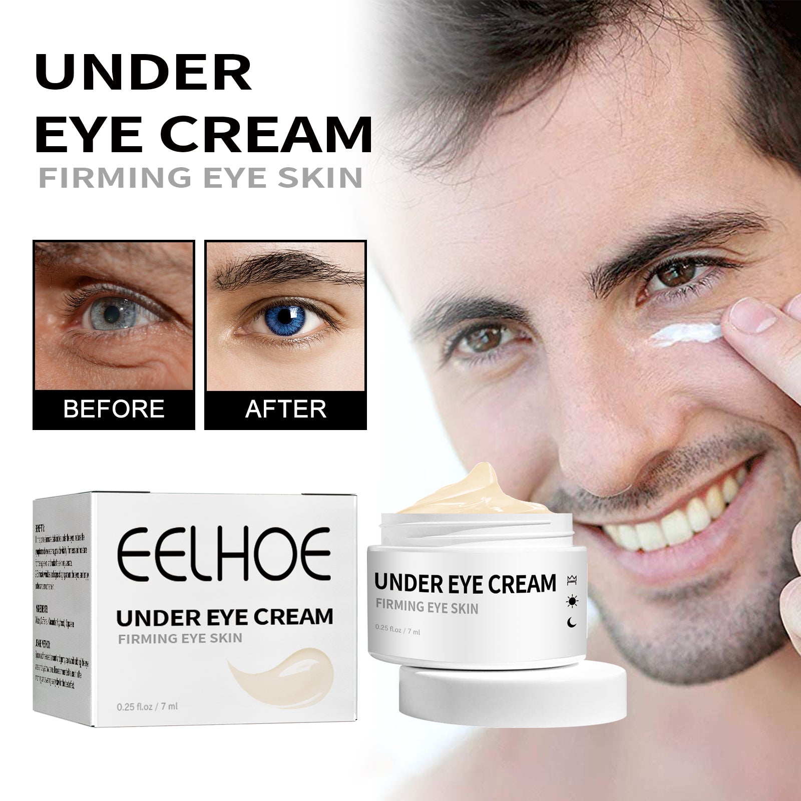 Men's Eye Cream, Reduces Eye Bags Dark Circles Fine Lines Firming Skin And Moisturizing Eye Cream Health Eprolo https://www.cyberehub.com