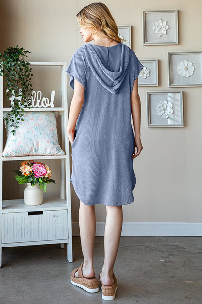 Heimish Full Size Ribbed Short Sleeve Hooded Dress Apparel/Dress Dress Heimish Ship from USA TikTok Trendsi USPS Walmart Walmart Apparel Trendsi https://www.cyberehub.com