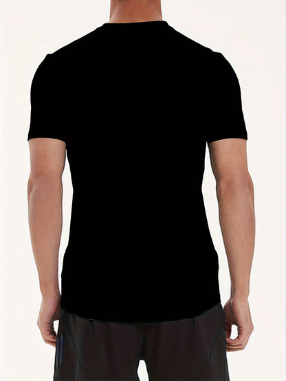 Fun Loading Letter Pattern Men's Short Sleeved Round Neck T-shirt, Summer Outdoor Apparel/Shirt/Graphic Shirt SNULLO https://www.cyberehub.com