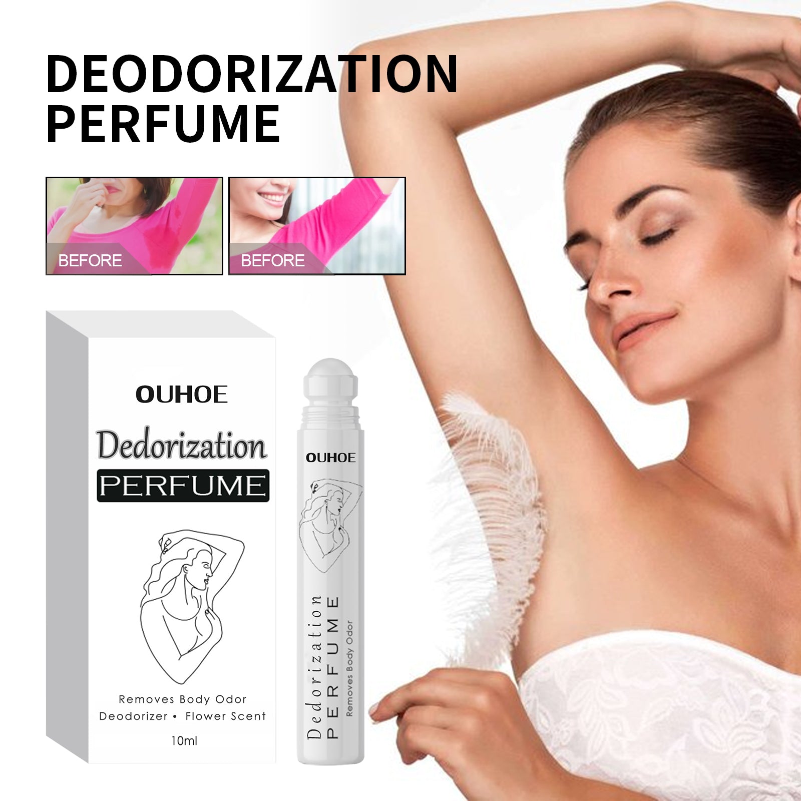 Deodorant Roll-On Perfume, Relives Underarm Body Odor Refreshing Anti-Perspirant Natural Fragrance Portable Perfume Health Eprolo https://www.cyberehub.com