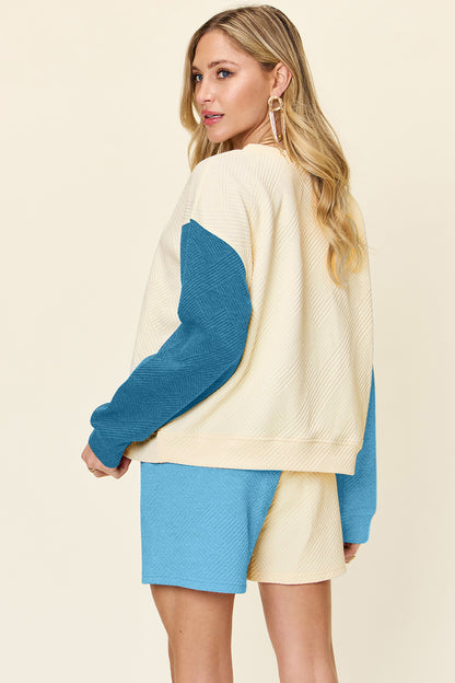 Double Take Full Size Contrast Drop Shoulder Top and Shorts Set Apparel/Tops Double Take Ship from USA TikTok Tops Trendsi USPS Walmart Walmart Apparel Trendsi https://www.cyberehub.com
