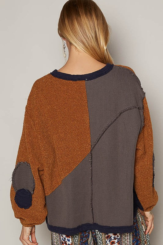 POL Color Block Half Zip Dropped Shoulder Sweatshirt Apparel Apparel POL Ship from USA TikTok Trendsi Trendsi https://www.cyberehub.com