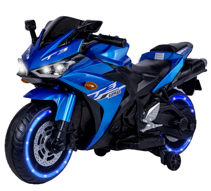 Kids Motorcycle, 12V Motorcycle for kids 3-6 years Boys and Girls 12v7ah Kids Motorcycle Ride On Toy with Training Wheels/manual throttle/ drive by hand /Lighting wheels Giga Kids Toys Giga https://www.cyberehub.com