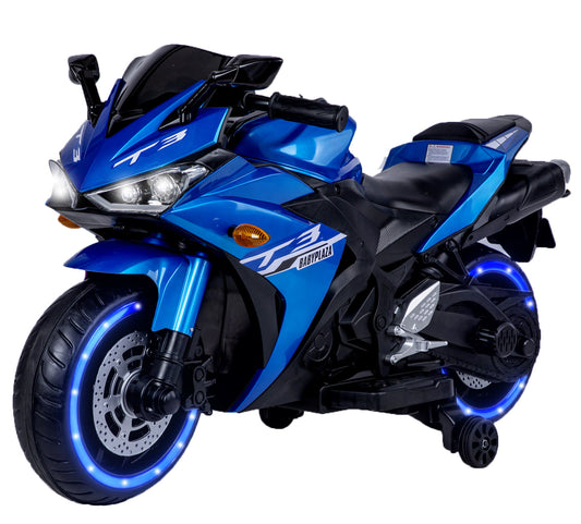 Kids Motorcycle, 12V Motorcycle for kids 3-6 years Boys and Girls 12v7ah Kids Motorcycle Ride On Toy with Training Wheels/manual throttle/ drive by hand /Lighting wheels Giga Kids Toys Giga https://www.cyberehub.com