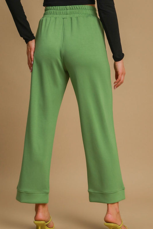 Umgee Drawstring Wide Leg Pants with Pockets Apparel Apparel Ship from USA TikTok Trendsi Umgee USA Trendsi https://www.cyberehub.com