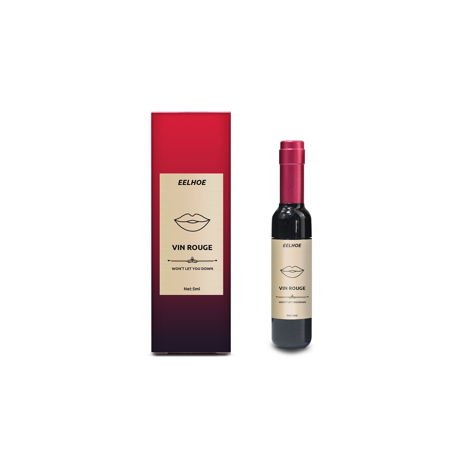 Vin Rouge Lip Tint, Non-Stick Cup Color Development Portable Waterproof Non-Fading Moisturizing Red Wine Bottle Lip Glaze rose coral Health Eprolo https://www.cyberehub.com