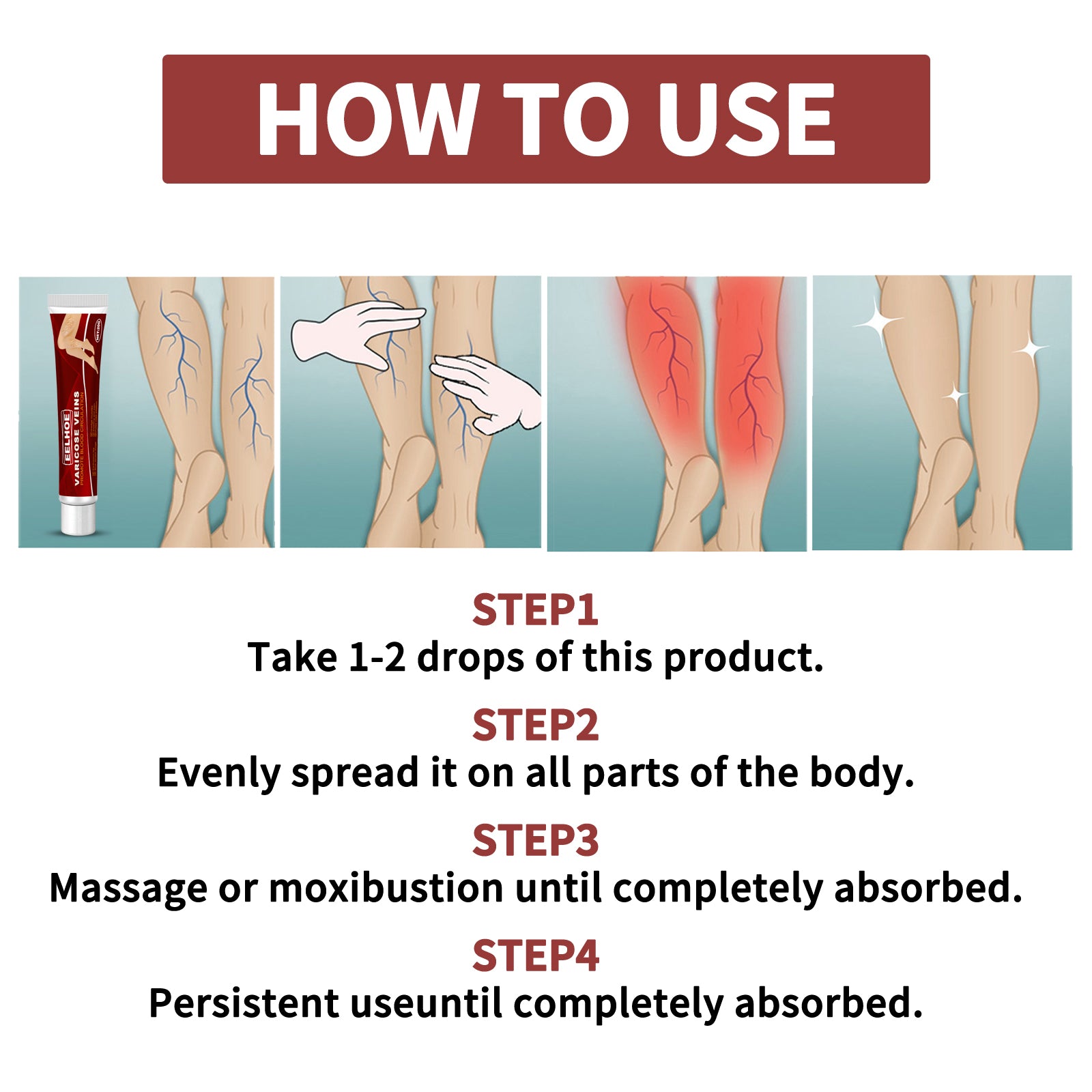 Venous Massage Varicose Cream, Relieves Bulging Leg Blood Vessels And Swollen Leg Earthworm Venous Massage Cream Health Eprolo https://www.cyberehub.com