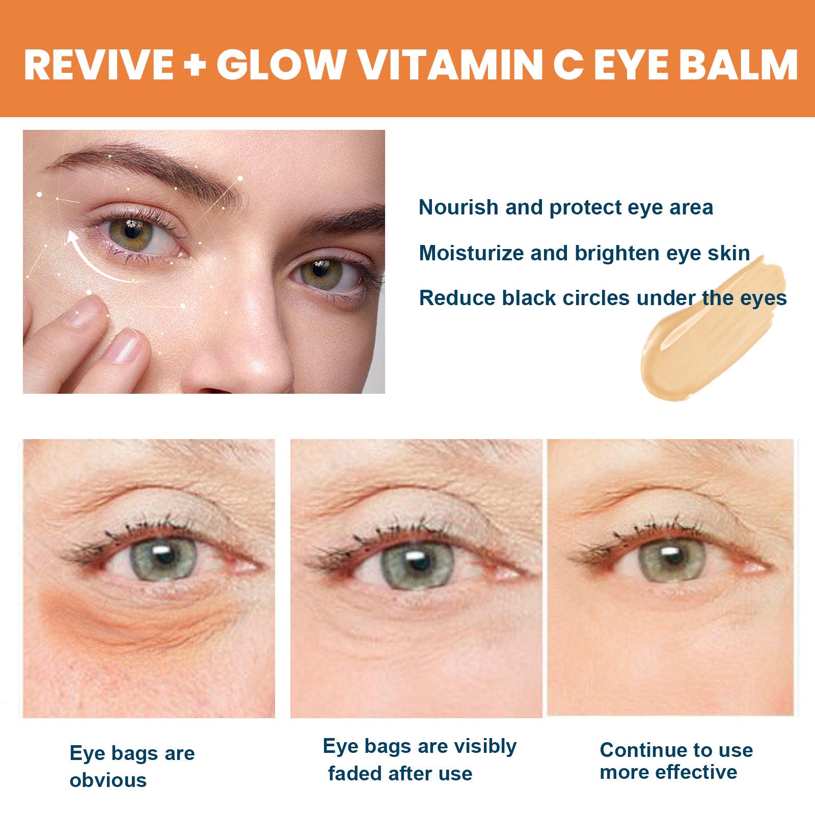 Revive + Glow Vitamin C Eye Balm, Dark Circles Repair Moisturizing Firming Eye Cream Stick Health Eprolo https://www.cyberehub.com